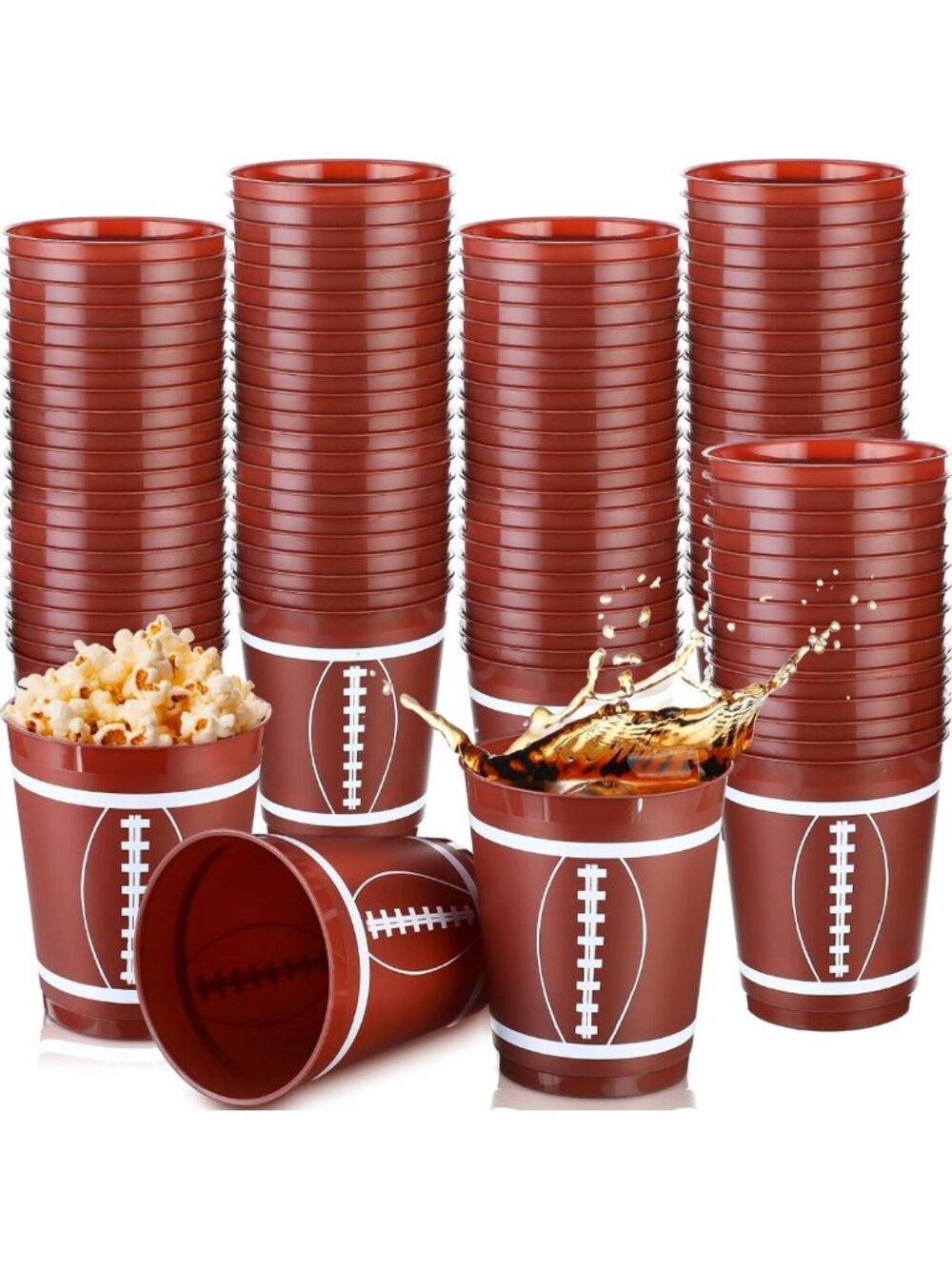 150 Packs 16 oz Disposable Football Cups for Game Day Parties & Tailgating
